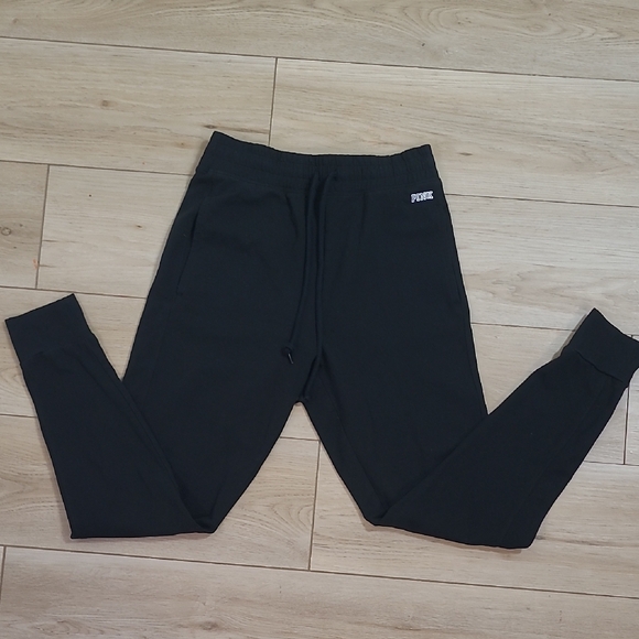Puma Pants - Pink Victoria Secret Black Joggers Size M